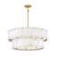 Simone 8 - Light Steel Dimmable Drum Chandelier