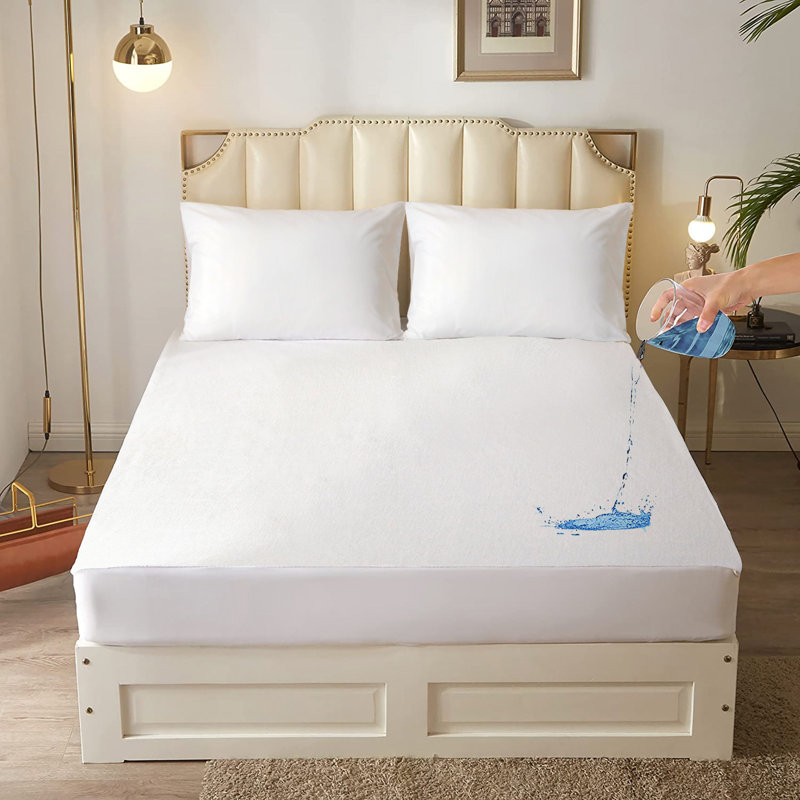 Presley Waterproof Fitted Mattress Protector Case Pack, Single 