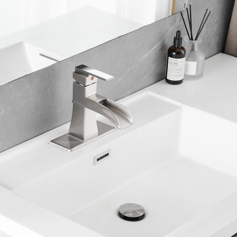 Single-Hole Bathroom Faucet, Brushed Nickel