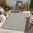 Silver Indoor/Outdoor Area Rug 2 Ft. 7 In. X 7 Ft. 3 In.-1678046722