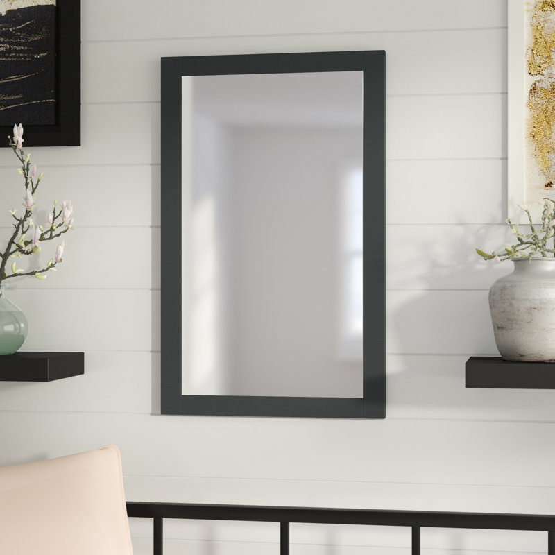 Sima Wood Flat Wall Mirror