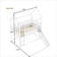 Structure de lit superposé simple au-dessus d'un lit simple pour chambre d'enfant avec échelle coulissante convertible et garde-corps en pin massif blanc