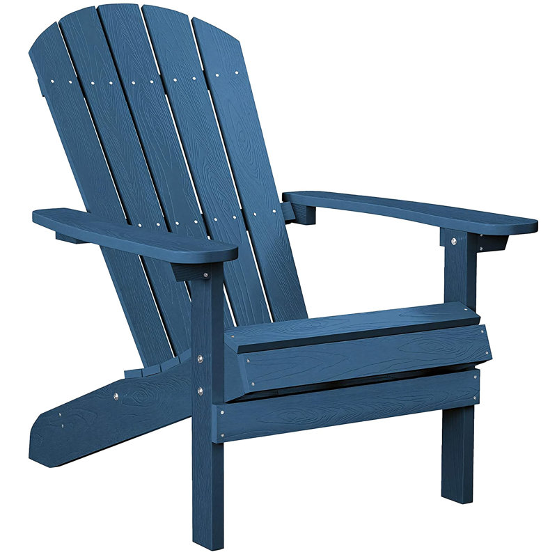 Chaise Adirondack en plastique pour patio, Marine