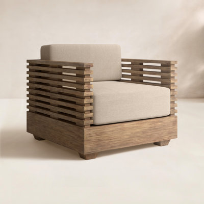 Fritz Wood Outdoor Lounge Chair