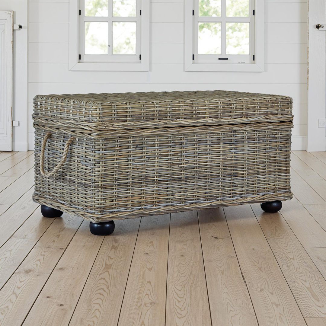 Beattie Wicker Trunk Beachcrest Home™