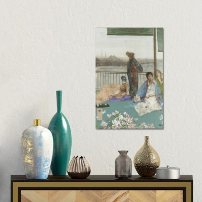 «Variations In Flesh Color And Green The balcon», reproduction d'art sur toile tendue