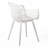 Outdoor Dining Poppy Chair - White, Polypropylene, Stable And Look White For Patio To Weather, Stylish-1258262420