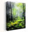 Paysage ensoleillé, forêt brumeuse, paisible, paisible forêt sereine, art mural-129145760