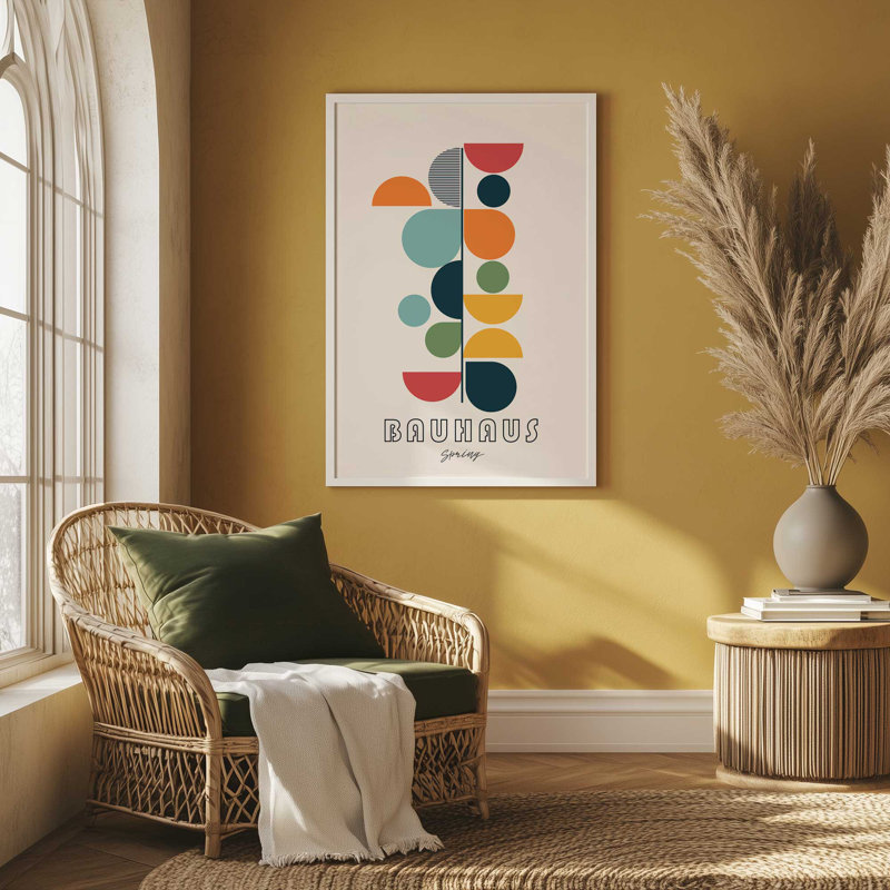 Impression de jeu de couleur Bauhaus, Or poli, H 15,25 po x l 12,25 po