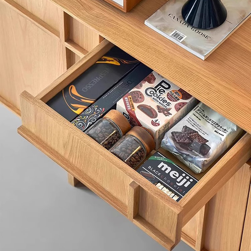 Buffet de salle à manger en bois massif, H 30,7 po x l 78,7 po x P 15,7 po