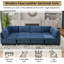 Canapé modulaire symétrique avec repose-pieds 8 pièces Brayleigh-303503983
