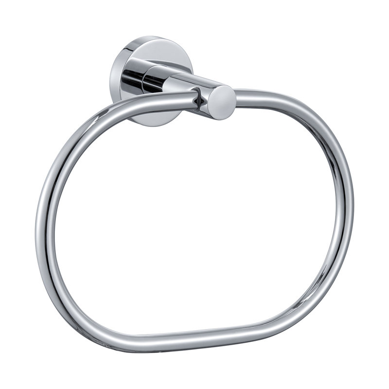 Bathroom Towel Ring Wall Mounted, Polished Chrome