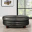 Repose-pieds ovale en cuir Belfast
