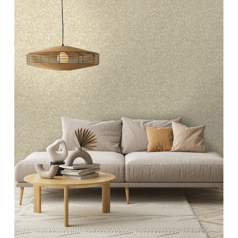 Rouleau de papier peint L 33 pi x l 20,8 po Lanesha, Beige