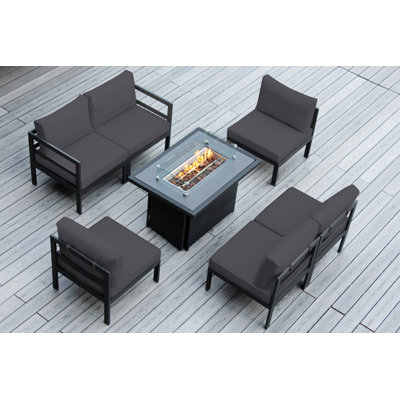Josede 6 - Person Patio Conversation Set with Cushions