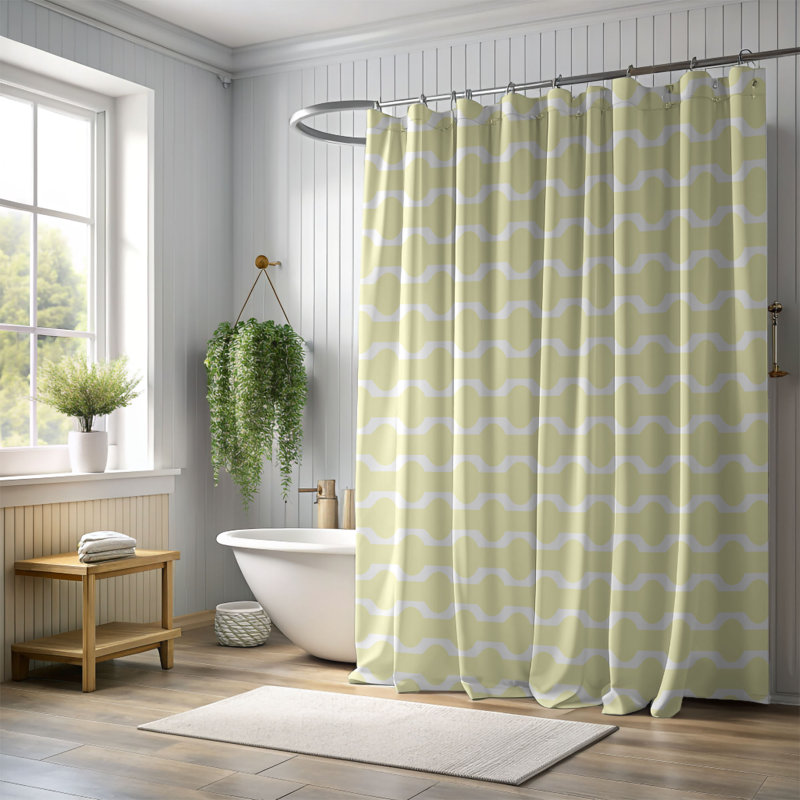 Rideau de douche Pastel Arc - Premium, H 74 po x l 71 po