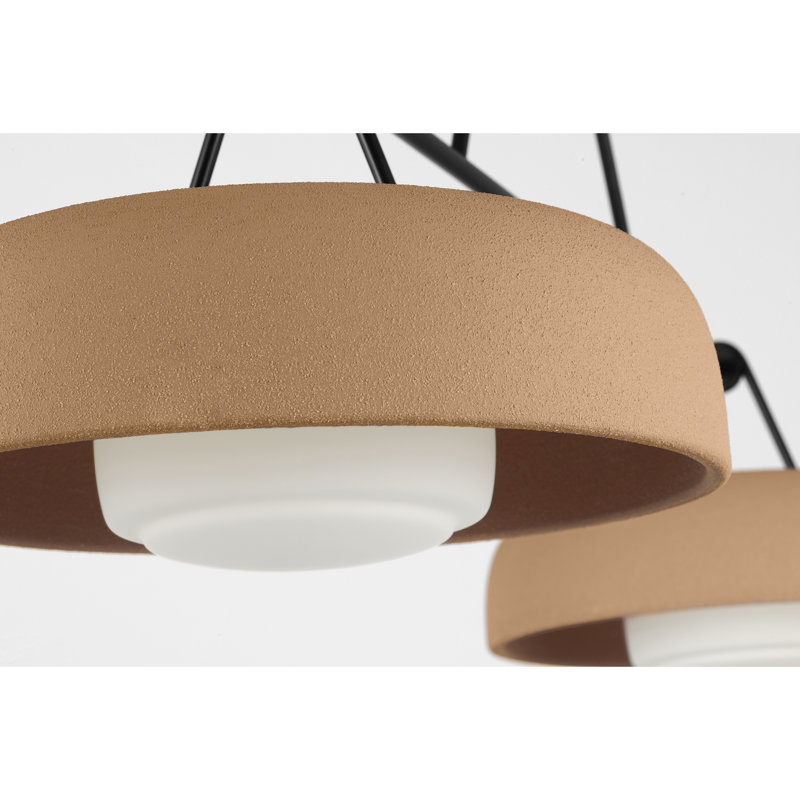 Liora 2 - Light Chandelier, Aged Iron, Toast