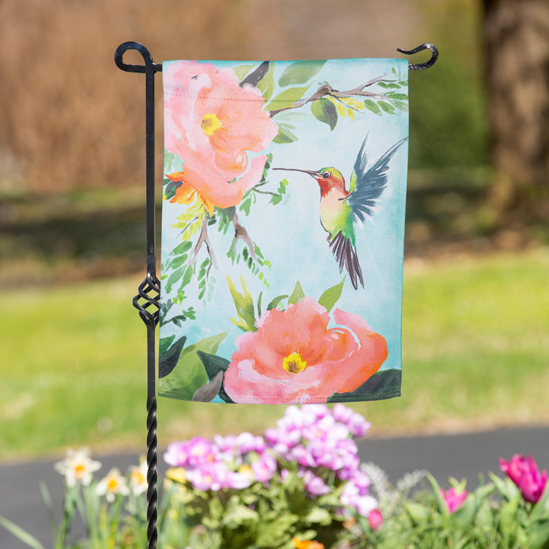 Drapeau de jardin colibri en suède