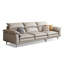 Canapé modulaire gris en cuir véritable-715642789-715642788