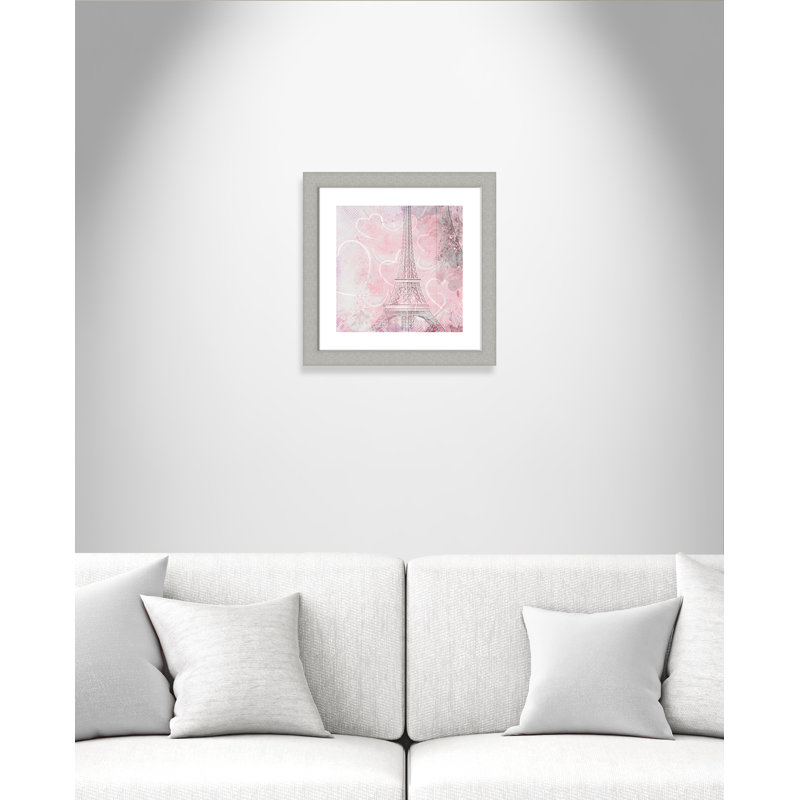 «Pink Day in Paris» par Dajun, impression encadrée