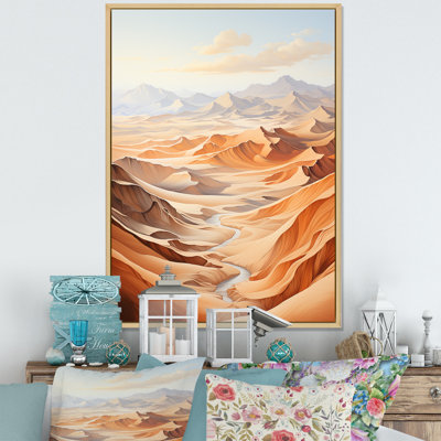 Désert du désert, impression de minimalisme sur toile