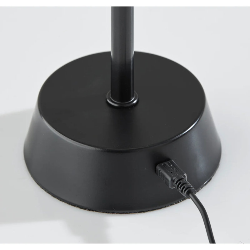 Nalanni Dimmable Cordless LED Table Lamp, Matte Black