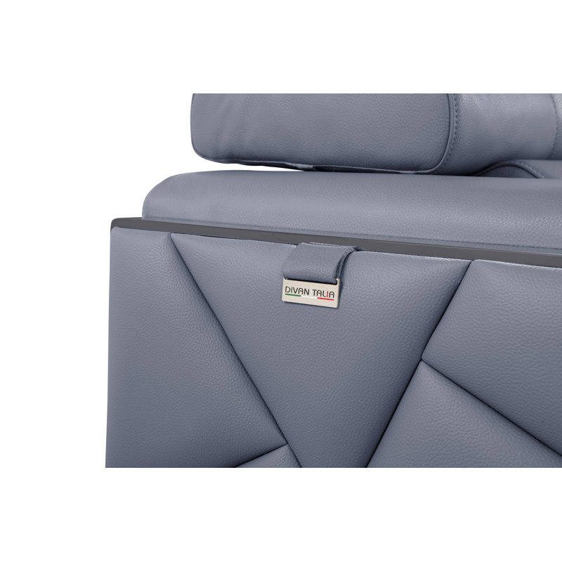 Fauteuil en cuir italien Global United, Chameau