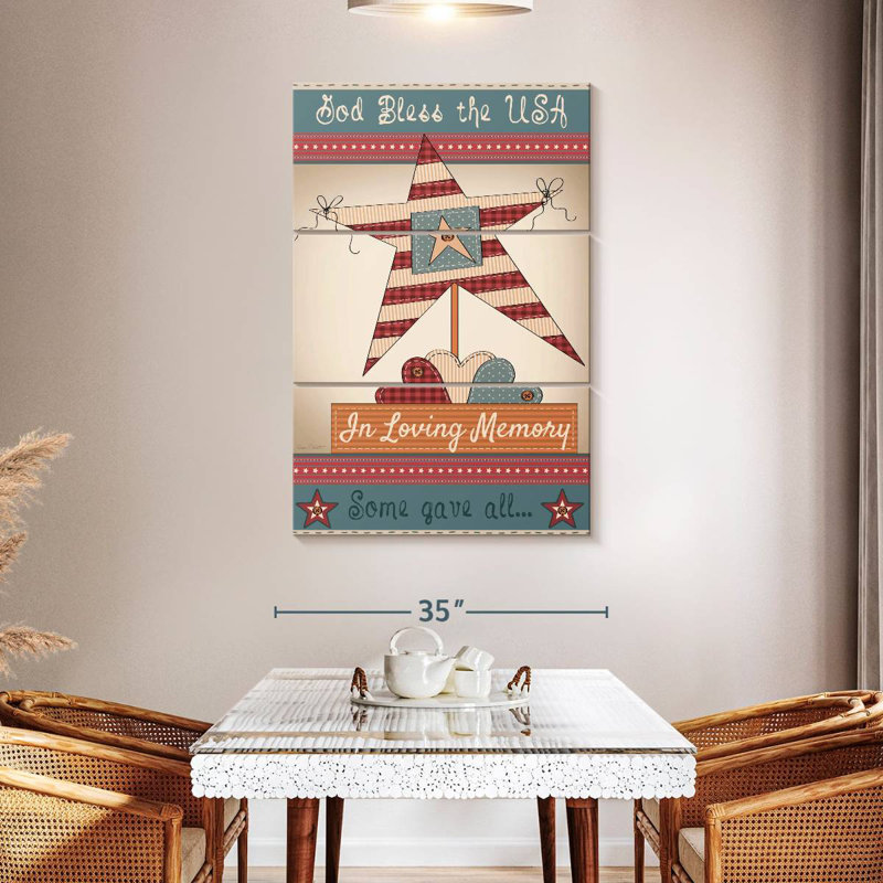 Lelar Flag In Loving Memory, 65" H x 42" W
