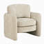 Fauteuils d'appoint modernes en chenille de 34,1 po de large (ensemble de 2)-67085707