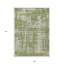 Tapis extérieur lavable abstrait vert et beige 9 pi x 12 pi