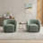 Katherline Upholstered Swivel Armchair-1532032305