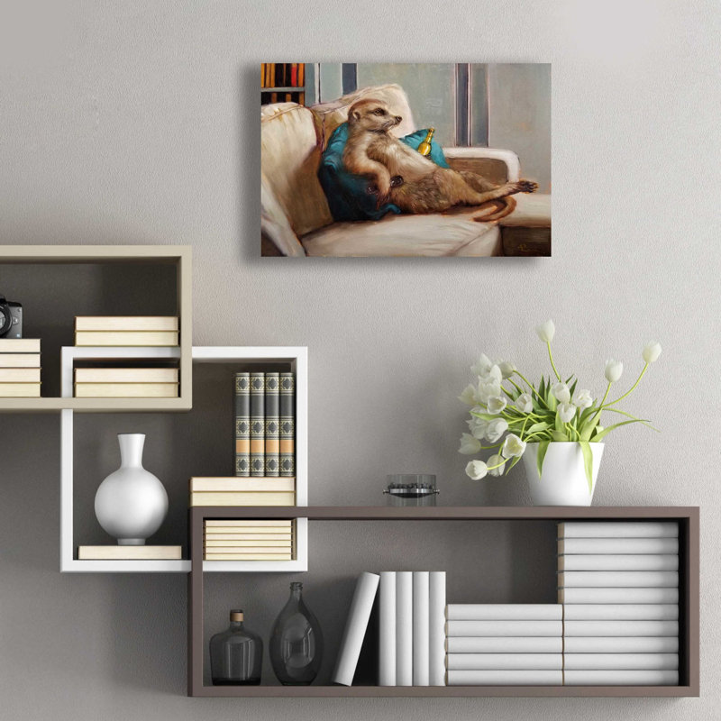 «Couch Potato» par Lucia Heffernan, art mural en verre acrylique, H 16 po x l 24 po x P 0,2 po