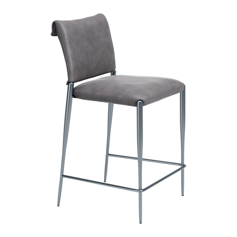 Tabouret de bar Freesia (lot de 2) gris anthracite