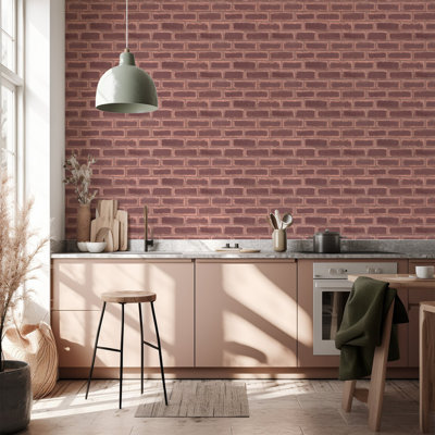 Wrigley - Papier peint brique classique