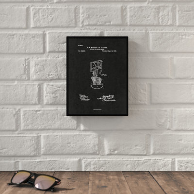 «1886 Support for Coffee Mill Grinder», reproduction d'art sur toile