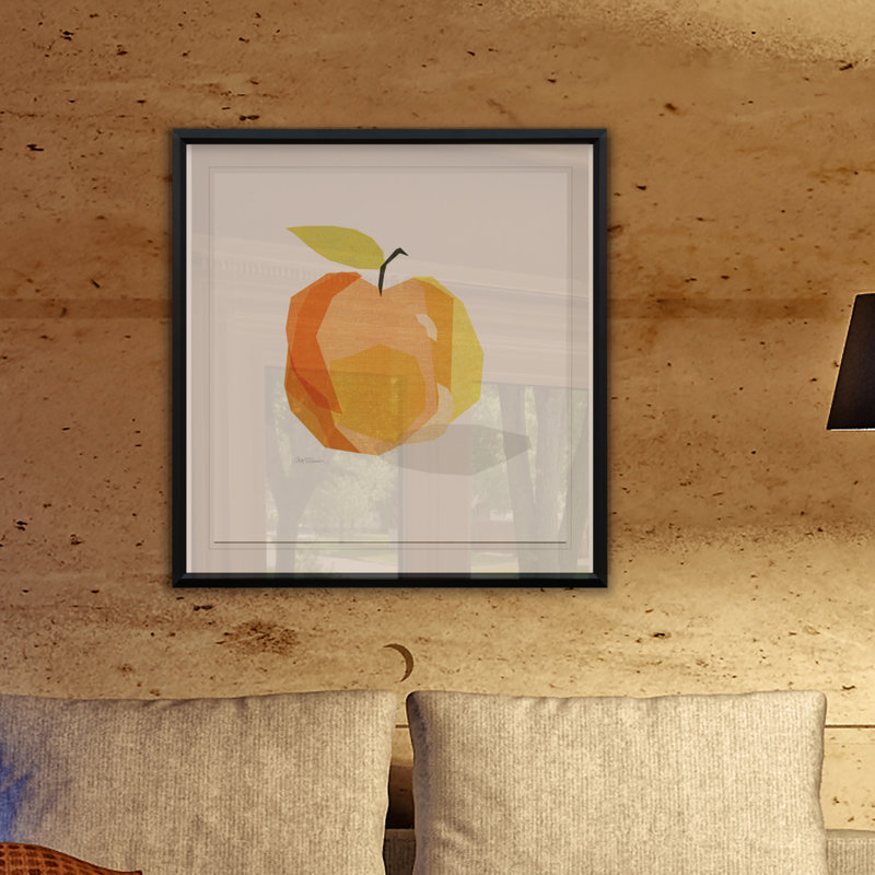 Pomme rouge - cadre photo, H 30,5 po x l 30,5 po x P 1,5 po