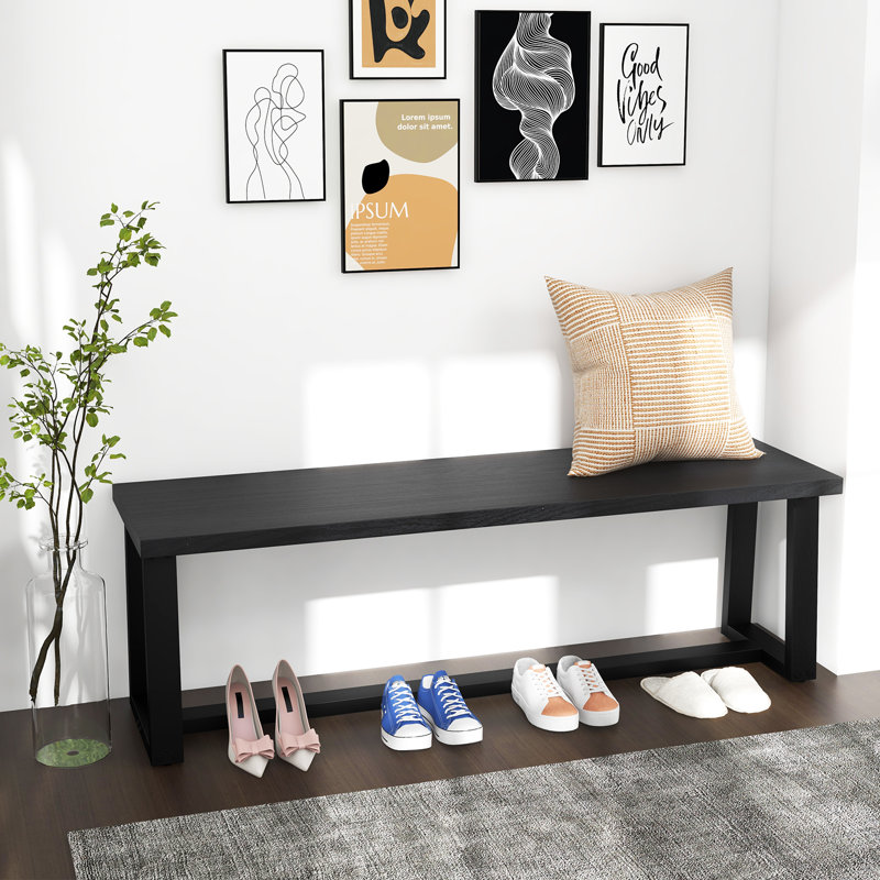 Banc de rangement Nahari, Noir