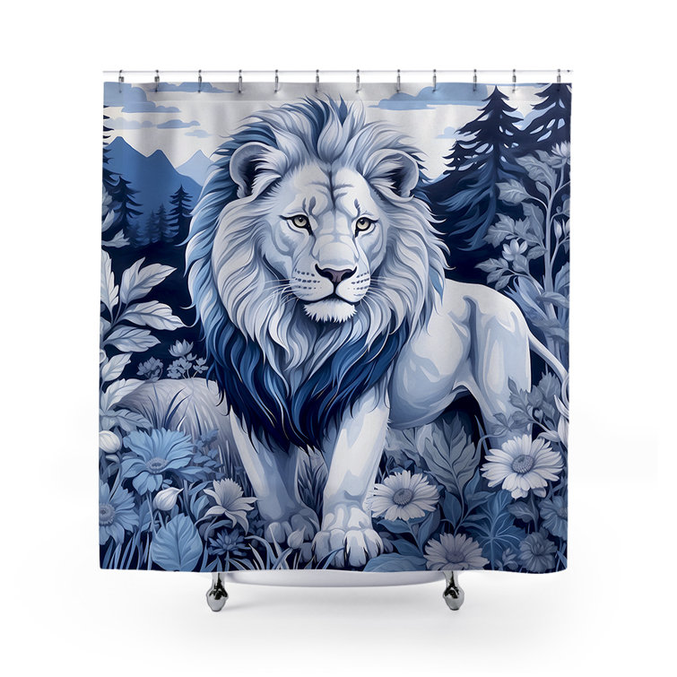 Ulli Home Atlas Lion Shower Curtain - Wayfair Canada