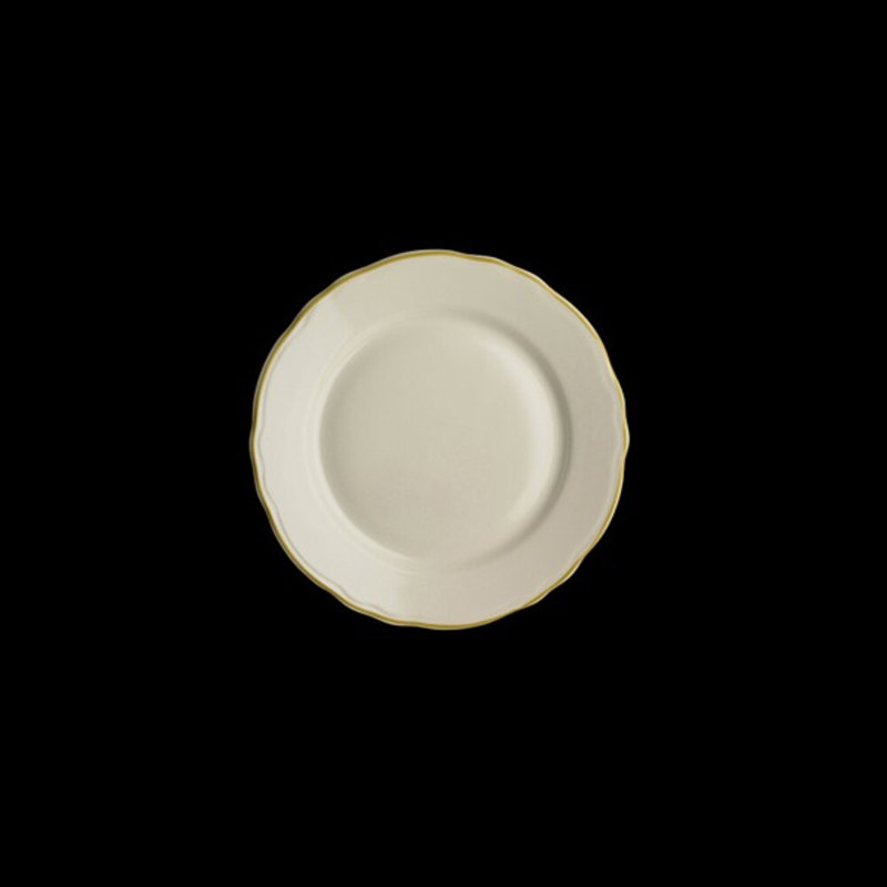 STYLELINE Maroo Plate Styleline, Blanc / Doré