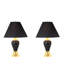 Ensemble de lampes en céramique 3 pièces, lampes sur pied et de table-966297100-966297101