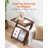 Rattan Coffee Table Z-Shaped Rattan Coffee Table 1-Tier for Living Room