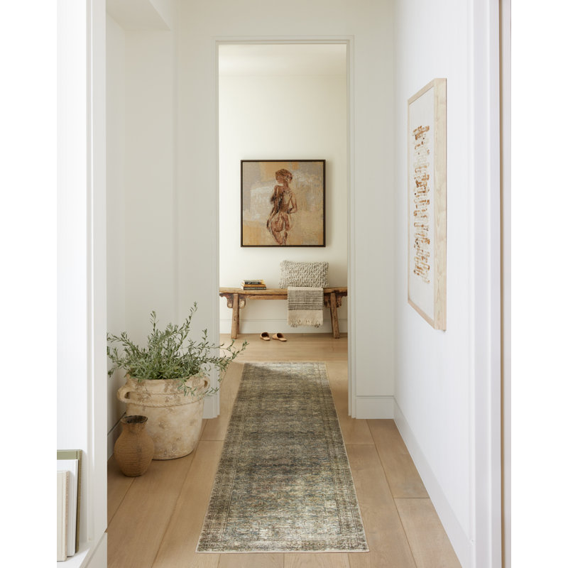 Tapis Amber Lewis x Loloi Morgan Sea / Sage CloudPile, Tapis de couloir 2 pi 3 po x 9 pi 6 po