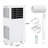 8,000 BTU Portable Air Conditioner with Built-In Dehumidifier - Portable AC Unit for Rooms Up to 450 Sq Ft - Remote Control, Window Kit, 3 Fan Speeds, Easy to Move