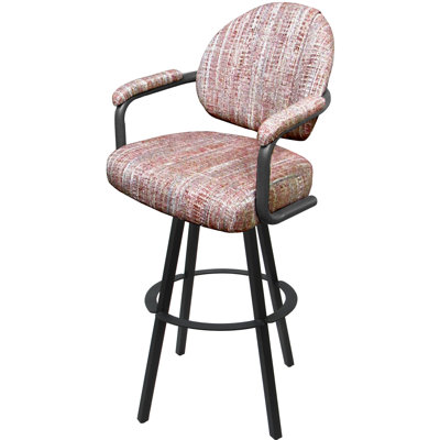 Tabouret de bar pivotant en métal Leandra