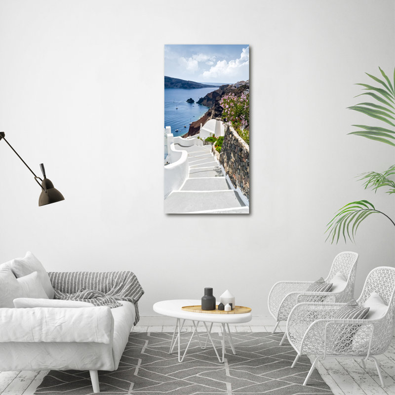 Santorini Greece - Wrapped Canvas Print