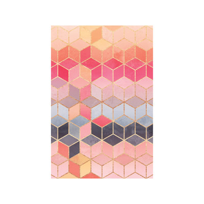 Happy Cubes by Elisabeth Fredriksson - Print on Canvas