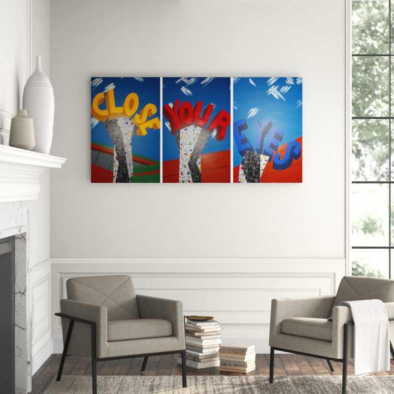 Close Your Eyes Painting by Eddie Bruckner