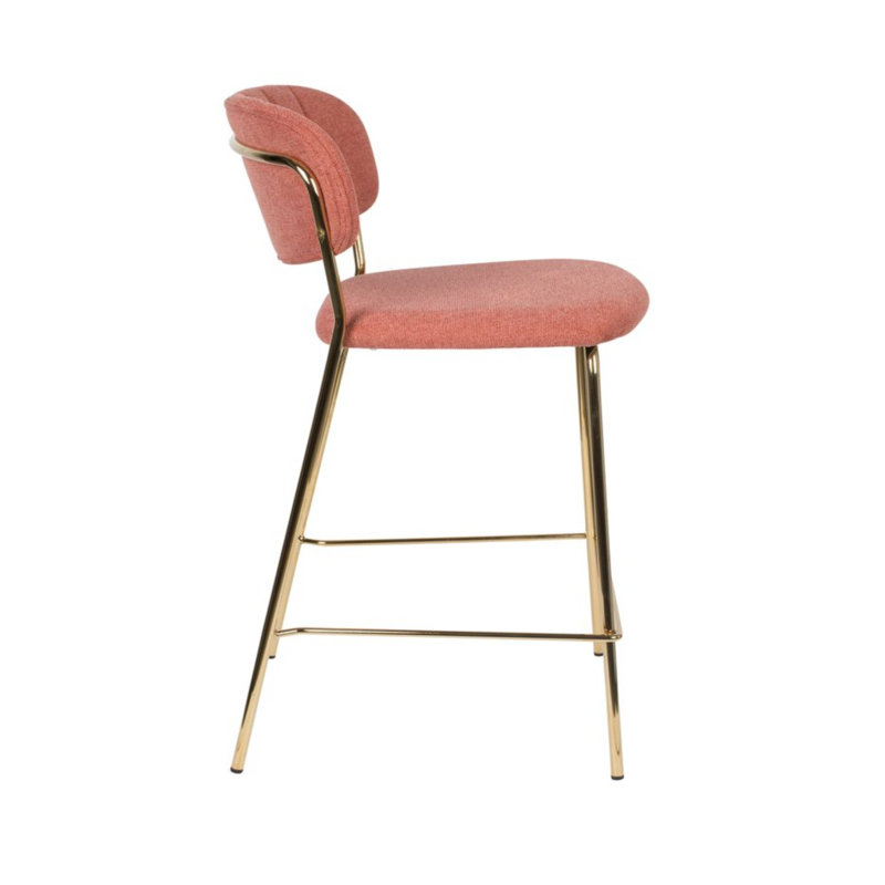 Jolien 26'' Counter Stool, Gold, Pink