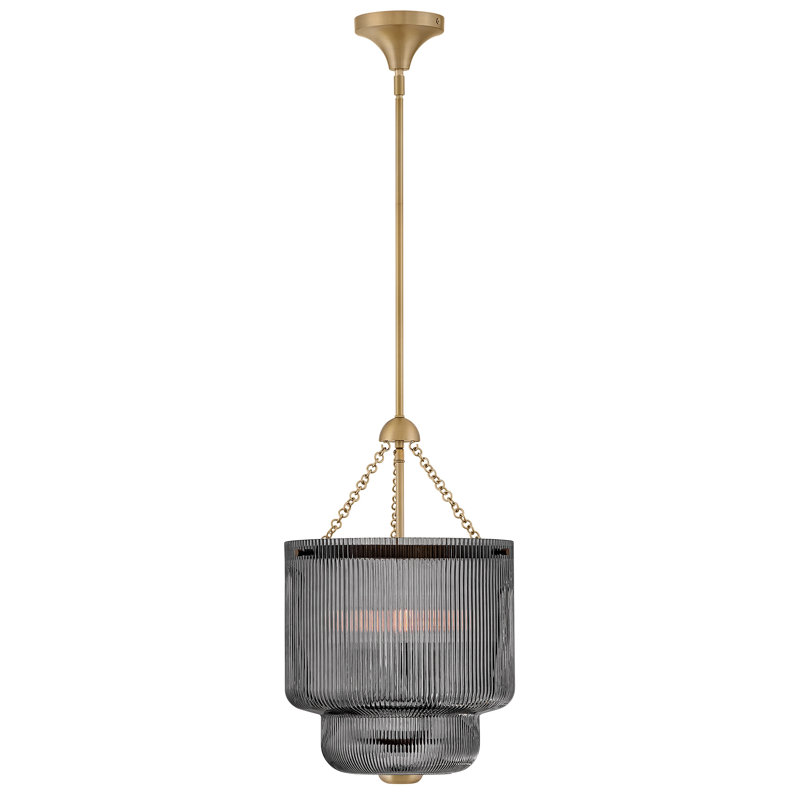 Hinkley Adella Medium Pendant, 20.75" H x 14" W x 14" D, 4 Lights, Gray