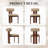 Modern Upholstered Dining Chairs with Solid Wood Legs-525077003